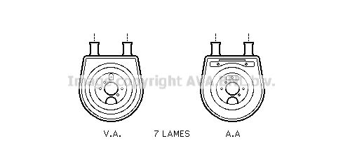 AVA QUALITY COOLING alyvos aušintuvas, variklio alyva HY3154